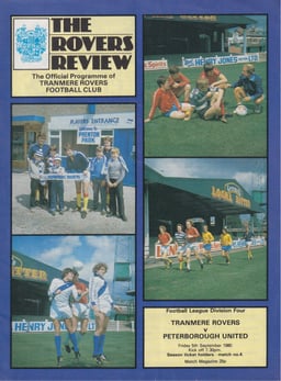 Tranmere Rovers v Peterborough United Match Programme 1980-09-05